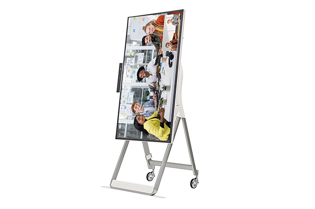 LG One:Quick Flex, Πλαϊνή όψη σε γωνία -90 μοιρών με βάση, λειτουργία πορτρέτου , 43HT3WN-B, thumbnail 12