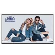 LG UHD Signage, Front view with infill image, 43UH5N-M, thumbnail 1