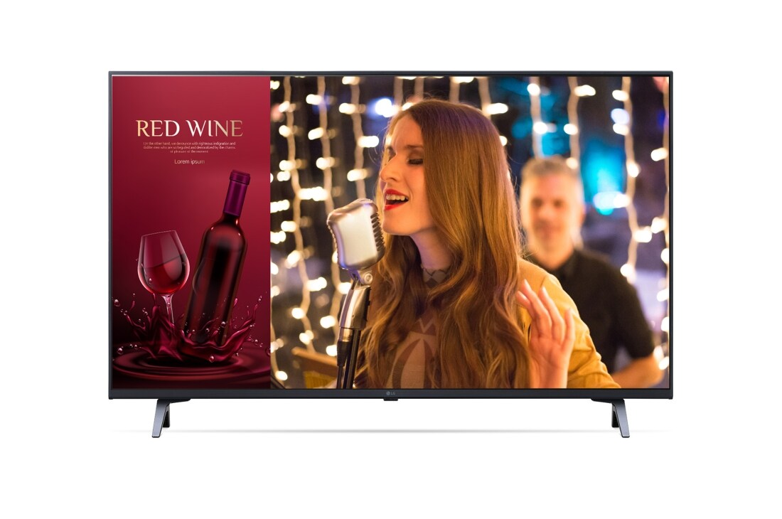LG UHD TV Signage, Front view with infill image, 43UR640S9ZD
