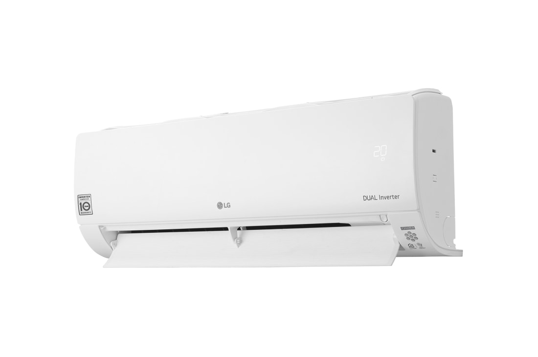 LG Wall Mounted, Indoor Unit, 30k Btu	, Δεξιά πλαϊνή όψη της επιτοίχιας μονάδας LG με την περσίδα ανοικτή, MJ12PC, thumbnail 6