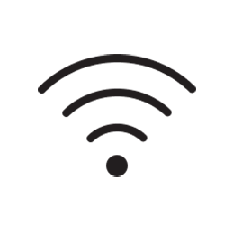 Ένα εικονίδιο που απεικονίζει ένα σήμα Wi-Fi.
