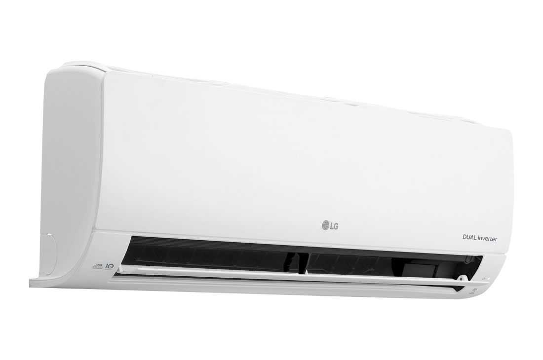 LG Wall Mounted, Indoor Unit, 30k Btu	, Αριστερή πλαϊνή όψη της επιτοίχιας μονάδας LG με την περσίδα ανοικτή, PM07SK, thumbnail 4
