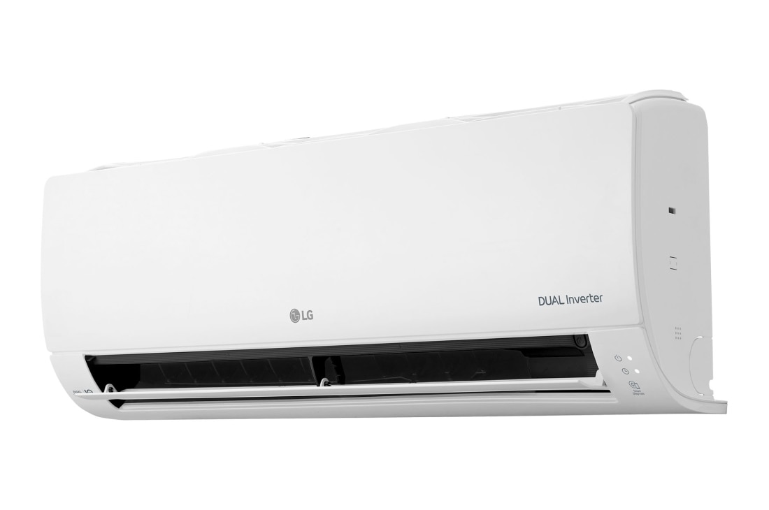 LG Wall Mounted, Indoor Unit, 30k Btu	, Δεξιά πλαϊνή όψη της επιτοίχιας μονάδας LG με την περσίδα ανοικτή, PM05SK, thumbnail 6