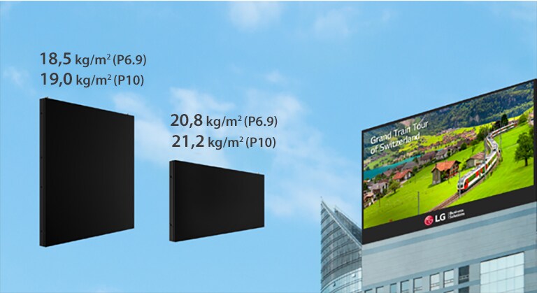 Η σειρά GSCD είναι πολύ ελαφριά και μπορεί να εγκατασταθεί στην οροφή του κτιρίου.