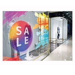 Έγχρωμη διαφανής μεμβράνη LED2