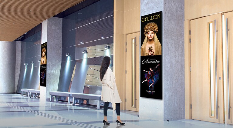 Ultra Stretch Signage,<br>Ευρεία οθόνη 32:9 που προσαρμόζεται στον χώρο2