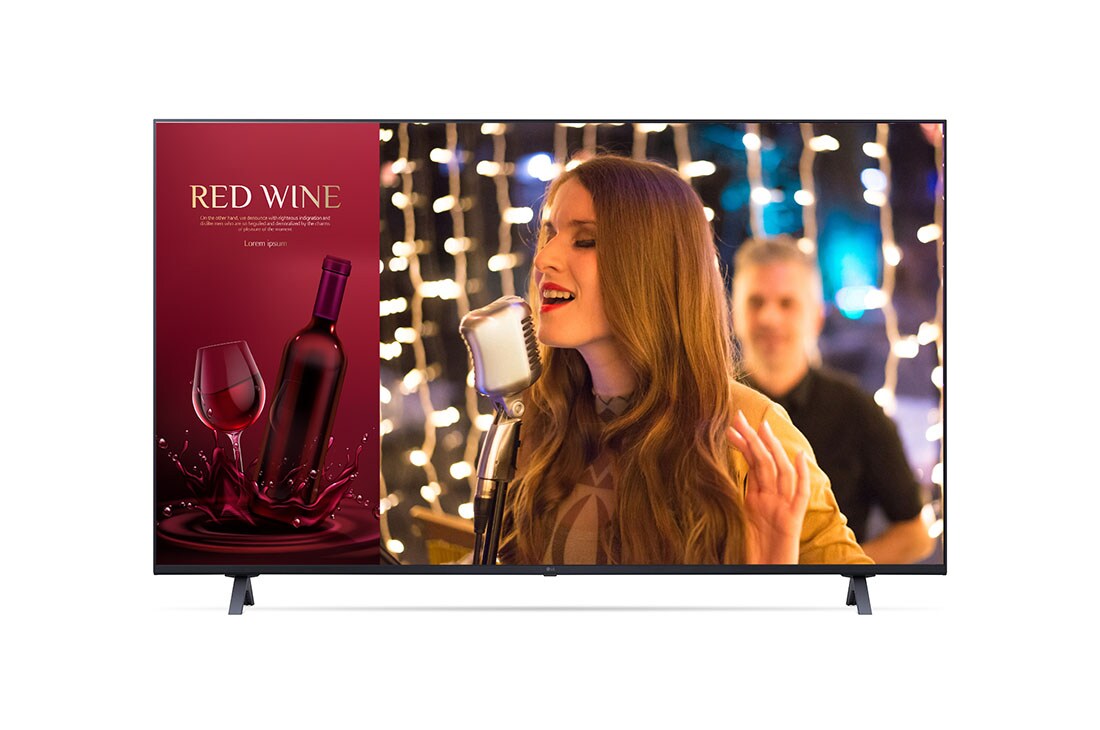 LG UHD TV Signage, Εμπρος όψη με εικόνα σε όλη την έπιφάνεια, 75UR640S0ZD