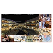 LG Video Wall 55'' 700 nits FHD με ομοιόμορφο πλαίσιο 0,44 mm, μπροστινή όψη με εικόνα οθόνης, 55VSH7J-H, thumbnail 1