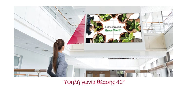 Υψηλή γωνία θέασης 40°