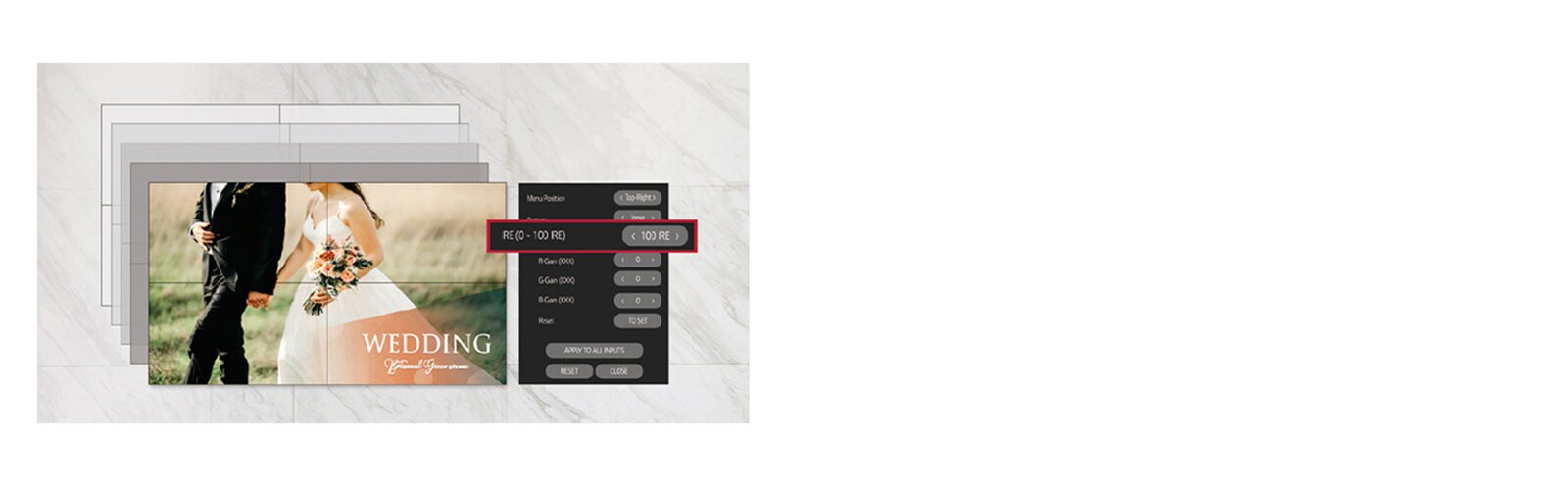 Στο μοντέλο VM5J-H, η ρύθμιση της ισορροπίας λευκού μπορεί να γίνει με μεγαλύτερη ακρίβεια.
