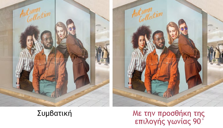 Διαθεσιμότητα σχεδίασης γωνίας 90°