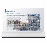 LG Transparent OLED Signage, Εμπρος όψη με εικόνα σε όλη την έπιφάνεια, 55EW5PG-S, thumbnail 1