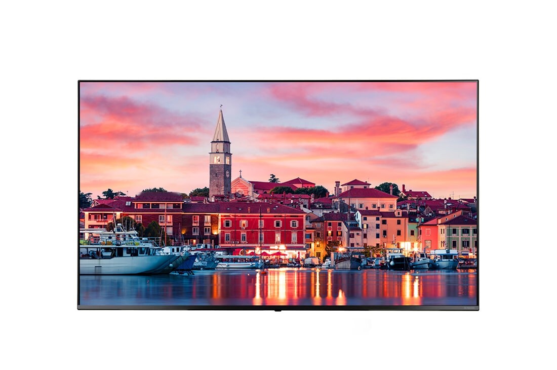 LG Τηλεόραση ξενοδοχείου UHD 4K με Pro:Centric Direct, Εμπρος όψη με εικόνα σε όλη την έπιφάνεια, 55UR762H3ZC