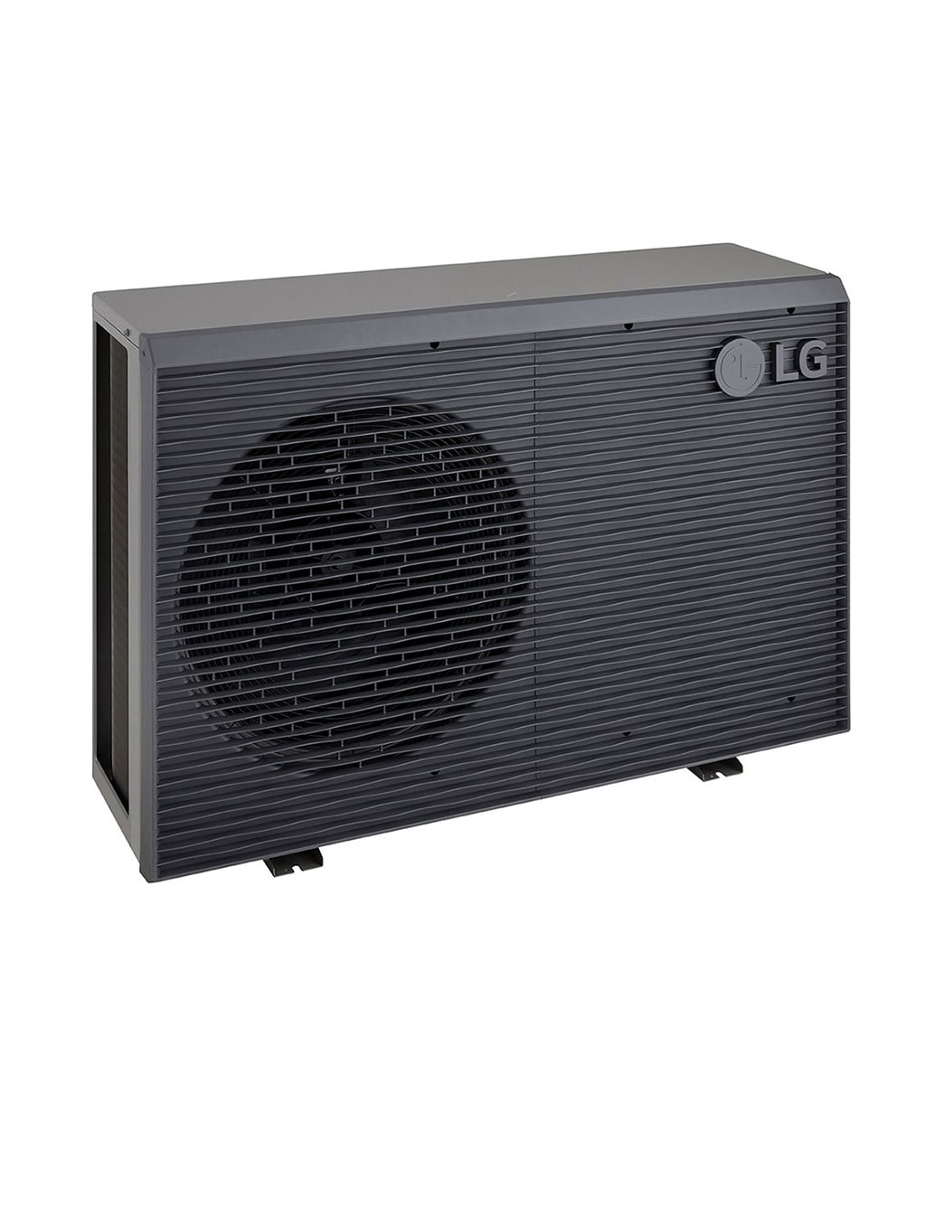 LG R32 Monobloc S II, 1Ø, 5kW, Αντλίες θερμότητας αέρα-νερού LG HM051MRS UA40, με ετικέτα διαστάσεων, μαύρη εξωτερική μονάδα με γκρίζα κυματιστή γρίλια., HM051MRS UA40, thumbnail 12