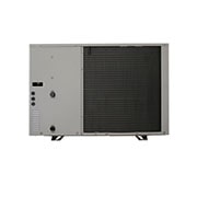 LG R32 Monobloc S II, 1Ø, 5kW, Αντλίες θερμότητας αέρα-νερού LG HM051MRS UA40, επάνω μπροστινή όψη μαύρης εξωτερικής μονάδας με γκρίζα κυματιστή γρίλια., HM051MRS UA40, thumbnail 8