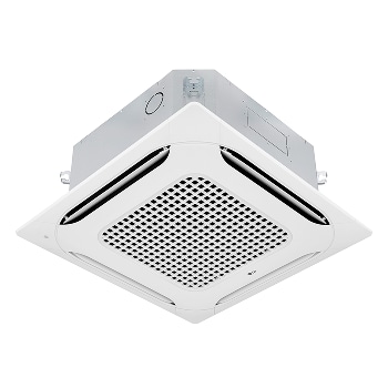 LG Ceiling Cassette, 4 Way, Indoor Unit, 36k Btu, Δεξιά προοπτική όψη του LG 4 Way Cassette οροφής, CT18F, thumbnail 1