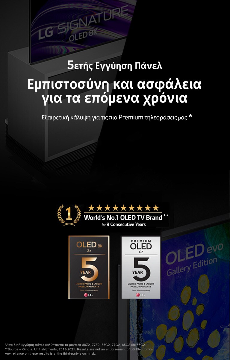 Εικόνα της LG SIGNATURE OLED TV Z9 με την οθόνη γεμάτη με ένα φαράγγι.
