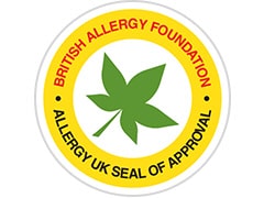 Πιστοποίηση από το Βρετανικό Ίδρυμα Αλλεργιών