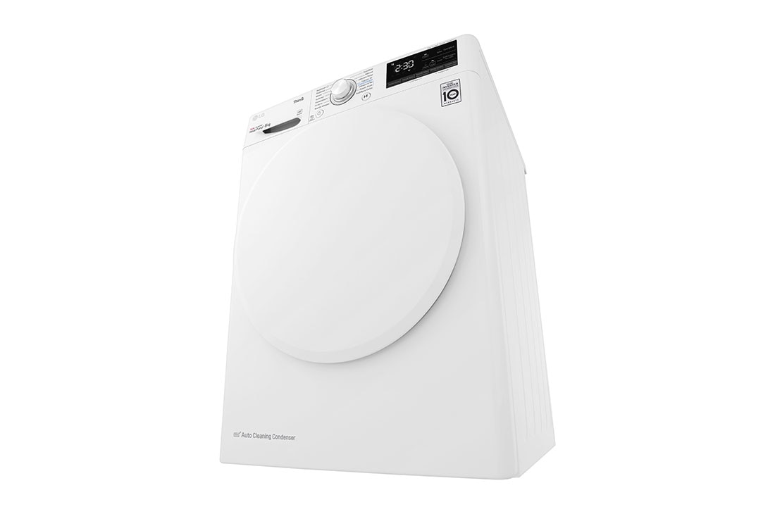LG Στεγνωτήριο 8kg Υβριδικό με Aντλία θερμότητας, side image, RH80V3AV0N, thumbnail 12