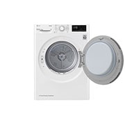 LG Στεγνωτήριο 8kg Υβριδικό με Aντλία θερμότητας, open door, RH80V3AV0N, thumbnail 3