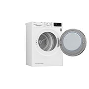 LG Στεγνωτήριο 8kg Υβριδικό με Aντλία θερμότητας, Open door image, RH80V3AV0N, thumbnail 9
