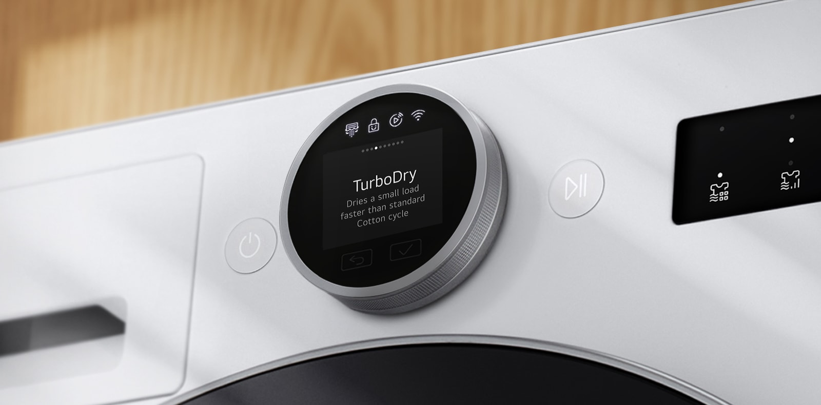 Κοντινό πλάνο επιλογέα οθόνης LCD.