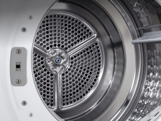 Ο κάδος του στεγνωτηρίου LG από ανοιξείδωτο ατσάλι.