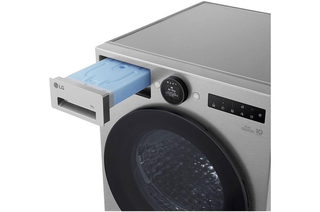 LG Στεγνωτήριο LG AI DUAL Inverter με AI Dry™, Επάνω μπροστινή όψη, RHX7009TSB, thumbnail 10