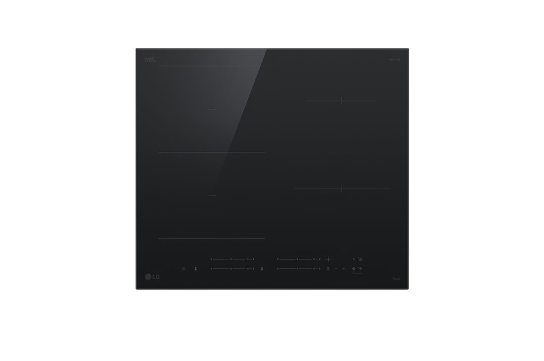 LG Εντοιχιζόμενη Επαγωγική Εστία 60cm, 4 Εστίες με 1 ευέλικτη ζώνη, Οθόνη αφής, top view, CBIZ2435B, thumbnail 4