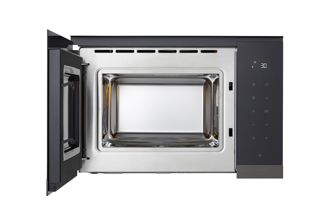 LG Εντοιχιζόμενος Φούρνος Μικροκυμάτων, 25L, Γκριλ, Οθόνη αφής, Front_Open, MG7Z2593B, thumbnail 2