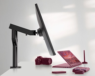 Η συμπαγής σχεδίαση καταλαμβάνει πολύ μικρή επιφάνεια γραφείου.