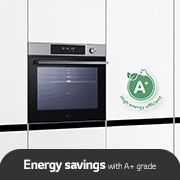 LG Εντοιχιζόμενος Φούρνος InstaView™ 76L,  Α+, Air Fry, Πυρόλυση, Ανοικτό προϊόν με φαγητό, WSED7612S, thumbnail 6