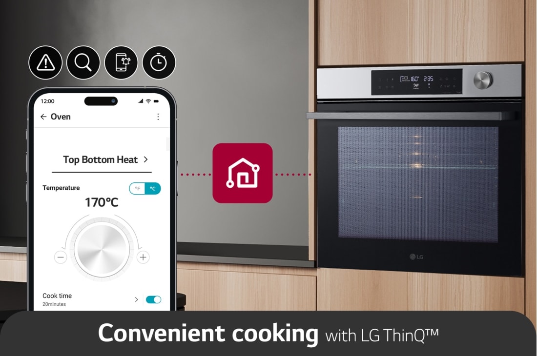 LG Εντοιχιζόμενος Φούρνος InstaView™ 76L,  Α+, Air Fry, Πυρόλυση, Δεξιά πλαϊνή όψη (ανοικτή), WSED7612S, thumbnail 5