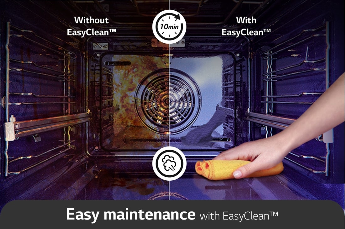 LG Εντοιχιζόμενος Φούρνος InstaView™ 76L, Α++, Air Fry, Steam Assist, Πυρόλυση, WSED7665B, thumbnail 4