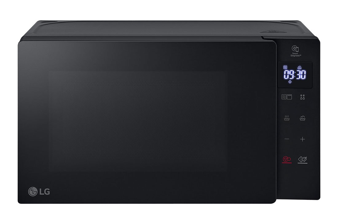 LG Ελεύθερος φούρνος μικροκυμάτων, NeoChef™ Slim, 20L, Γκριλ, Οθόνη αφής, Μπροστινή όψη του φούρνου μικροκυμάτων LG 20L Μαύρο MH6032GAS.BBKQEUS, MH6032GAS