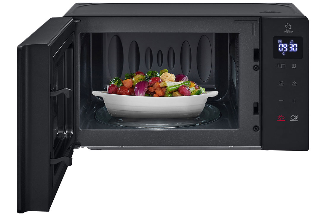 LG Ελεύθερος φούρνος μικροκυμάτων, NeoChef™ Slim, 20L, Γκριλ, Οθόνη αφής, Φούρνος μικροκυμάτων με κομψό σχεδιασμό γυάλινης μπροστινής πόρτας και επιφάνεια εύκολου καθαρισμού, MH6032GAS, thumbnail 3