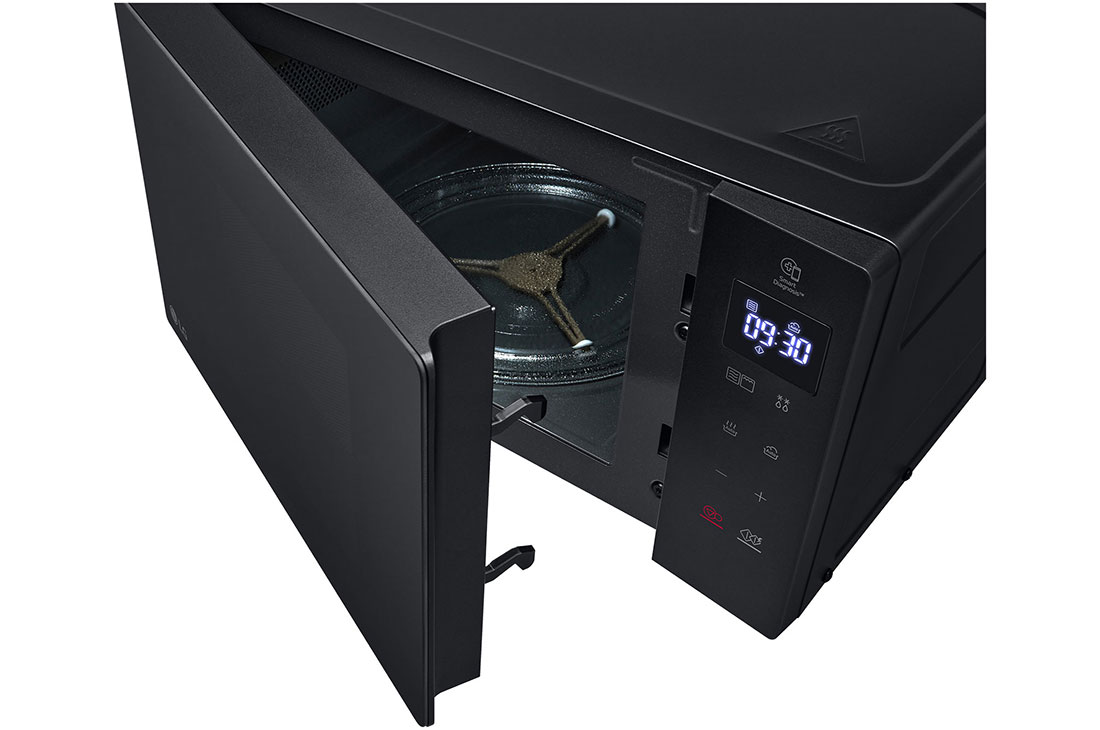 LG Ελεύθερος φούρνος μικροκυμάτων, NeoChef™ Slim, 20L, Γκριλ, Οθόνη αφής, Δεξιά προοπτική κάτοψη μιας ανοιχτής πόρτας, MH6032GAS, thumbnail 7