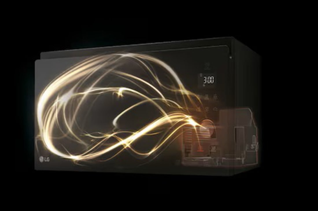 LG Ελεύθερος φούρνος μικροκυμάτων, NeoChef™ Slim, 25L, Γκριλ, Οθόνη αφής, side view, MH6535GIB, thumbnail 8