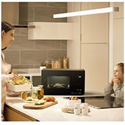 LG Ελεύθερος φούρνος μικροκυμάτων, NeoChef™ Slim, 25L, Γκριλ, Οθόνη αφής, side view, MH6535GIB, thumbnail 7