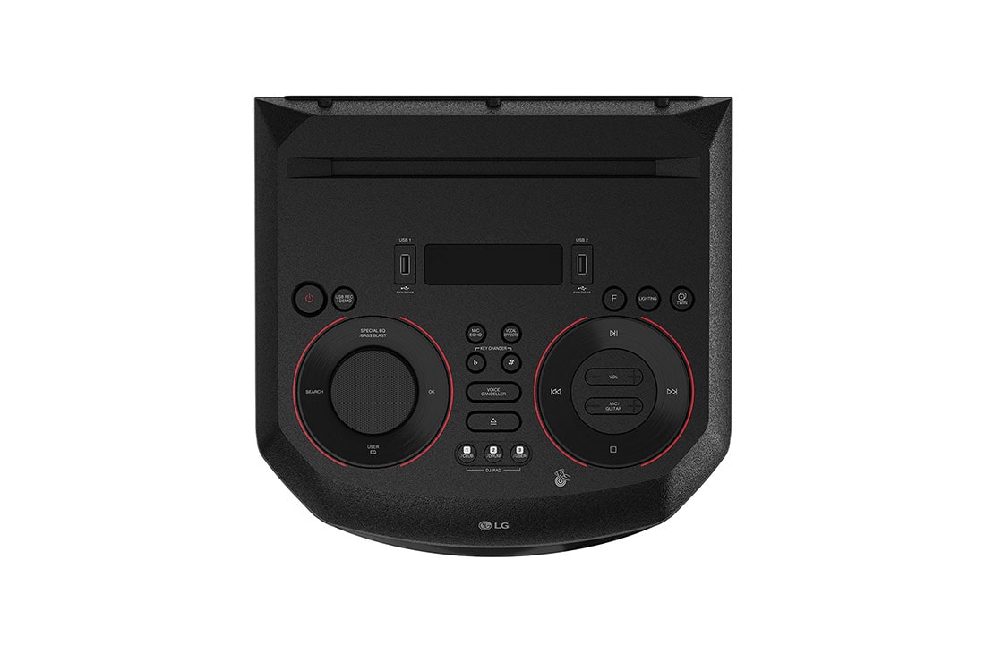 LG XBOOM ON7 One Body Party DJ Ηχοσύστημα, επάνω όψη -15 μοιρών, ON7, thumbnail 5