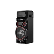 LG XBOOM ON7 One Body Party DJ Ηχοσύστημα, μπροστινή όψη με μπλε φωτισμό, ON7, thumbnail 3