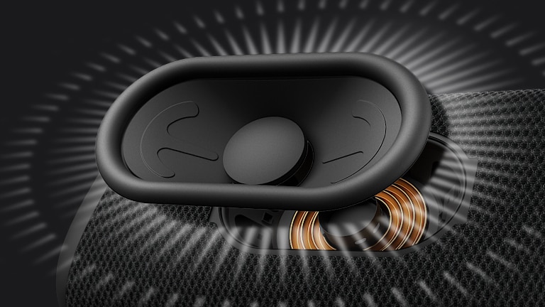 Κοντινό πλάνο του γούφερ τύπου track.