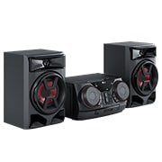 LG Hi Fi XBOOM 300 Watt/ Multi Jukebox, όψη 45 μοιρών με την αριστερή πλευρά μπροστά, CK43N, thumbnail 3