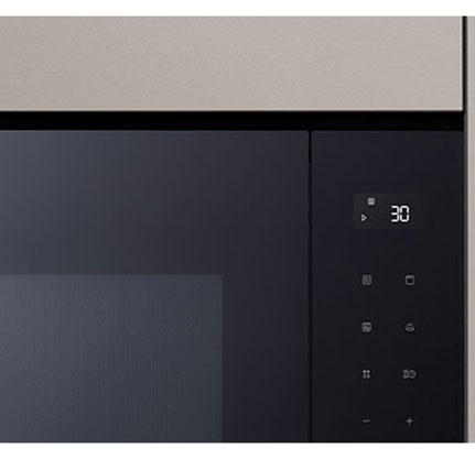 Το πάνελ ελέγχου αφής του Ενσωματωμένου φούρνου μικροκυμάτων και η χρήση του.