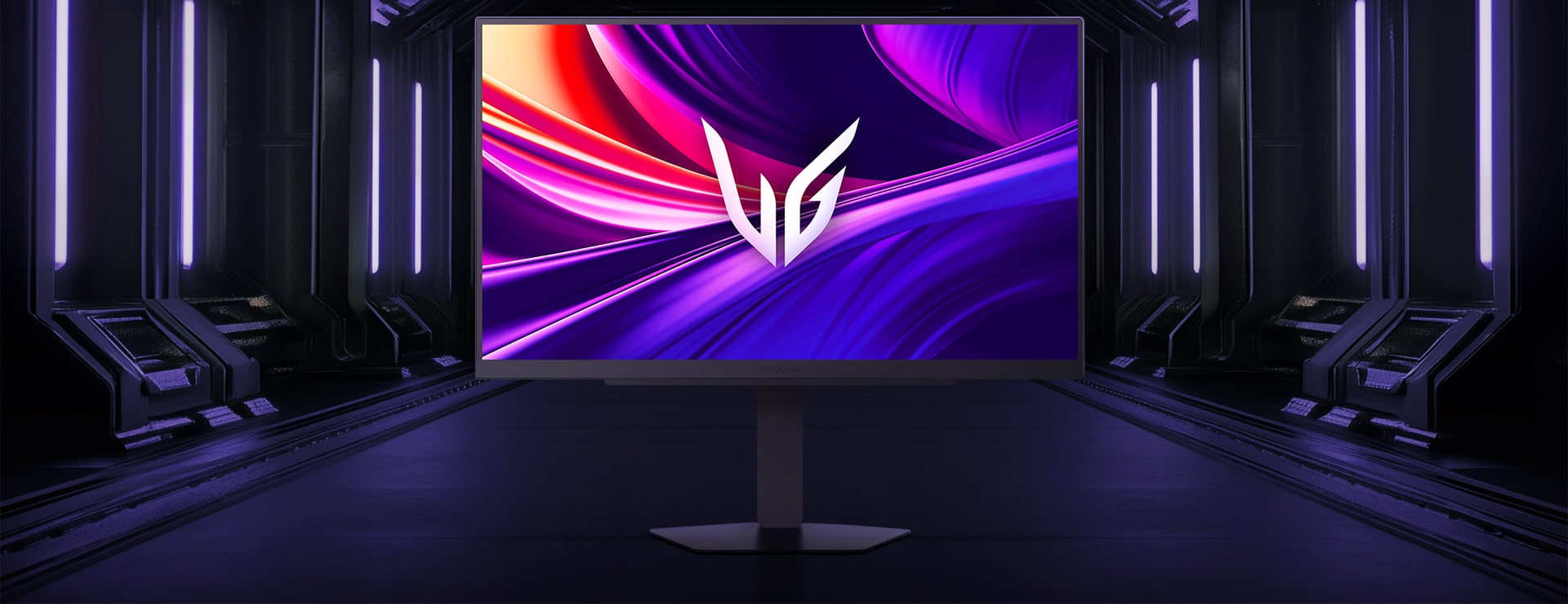 Μπροστινή εικόνα της οθόνης παιχνιδιών UltraGear™ OLED 27GX700A.	