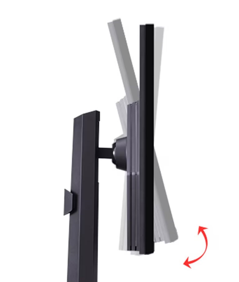 Η βάση της οθόνης έχει δυνατότητα ρύθμισης της κλίσης.