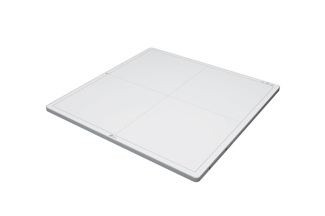 LG Ψηφιακός ανιχνευτής ακτίνων Χ (DXD), Όψη από πάνω με κλίση +15 μοιρών του ψηφιακού ανιχνευτή ακτίνων Χ 17HK701G-WP της LG σε λευκό, 17HK701G-WP, thumbnail 5