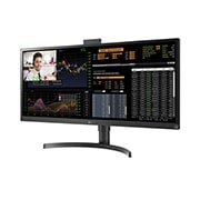 LG Thin Client All-in-One UltraWide™ 34'', πλαϊνή όψη σε γωνία +15 μοιρών, 34CN650W-AC, thumbnail 4