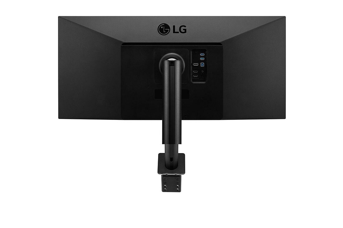 LG UltraWide™ QHD IPS HDR Monitor Ergo, πίσω όψη με βραχίονα μόνιτορ κεντρικά σε κοντινό πλάνο, 34WN780-B, thumbnail 12