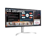 LG Οθόνη 34'' UltraWide™ Full HD (2560x1080) HDR IPS, πλαϊνή όψη σε γωνία +15 μοιρών, 34WN650-W, thumbnail 3